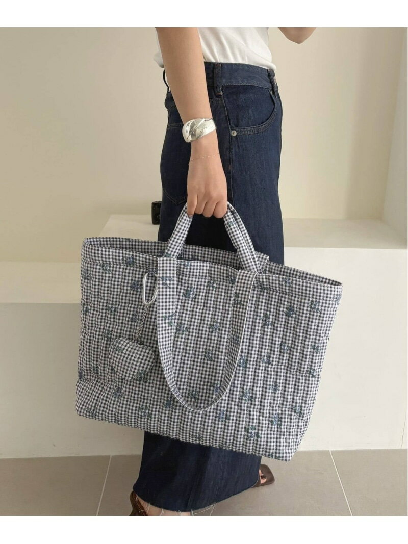 Rakuten - 《追加3予約》Margaux Dereume * SLOBE キルティングトートバッグ SLOBE IENA スローブ イエナ バッグ トートバッグ ブルー ブラック【先行予約】*【送料無料】[Rakuten Fashion]