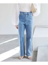 《追加5》LE DENIM ストレートパンツ SLOBE IENA スローブ イエナ パンツ ジーンズ デニムパンツ ブルー【送料無料】 Rakuten Fashion