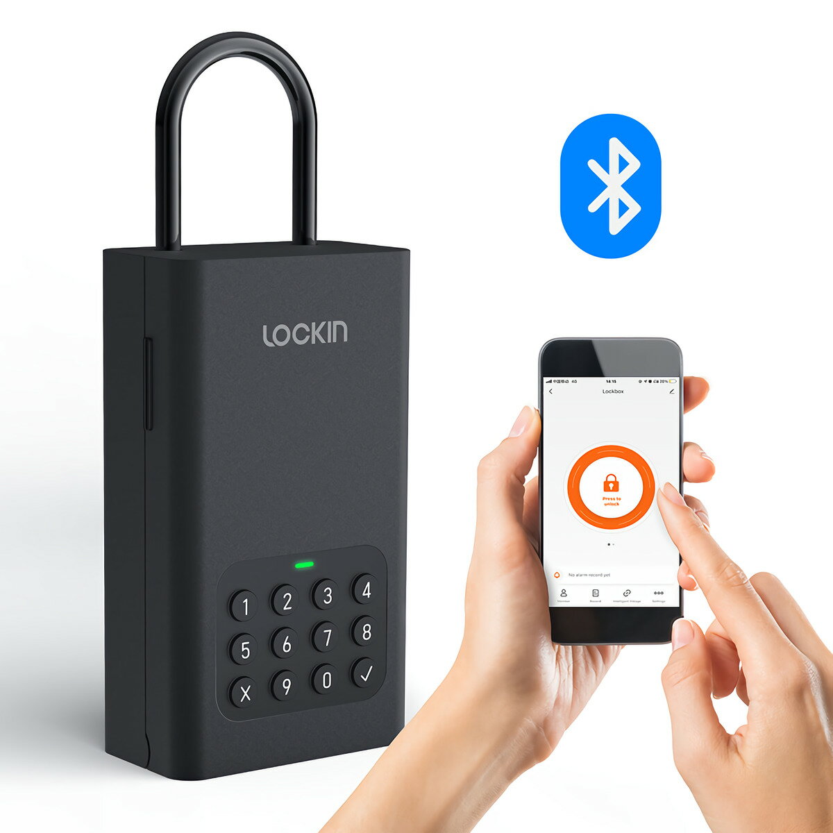 【革命的商品】遠隔でワンタイムパスワード発行 月額不要 キーボックス Smart LOCK Pro L1 キーロッカー 鍵収納box 屋外 防水 暗証番号 マンション 玄関 ドアノブ 大容量 bluetooth スマホ アンドロイド iPhone スマートロック インターネット不要 壁付 iOS/Android対応