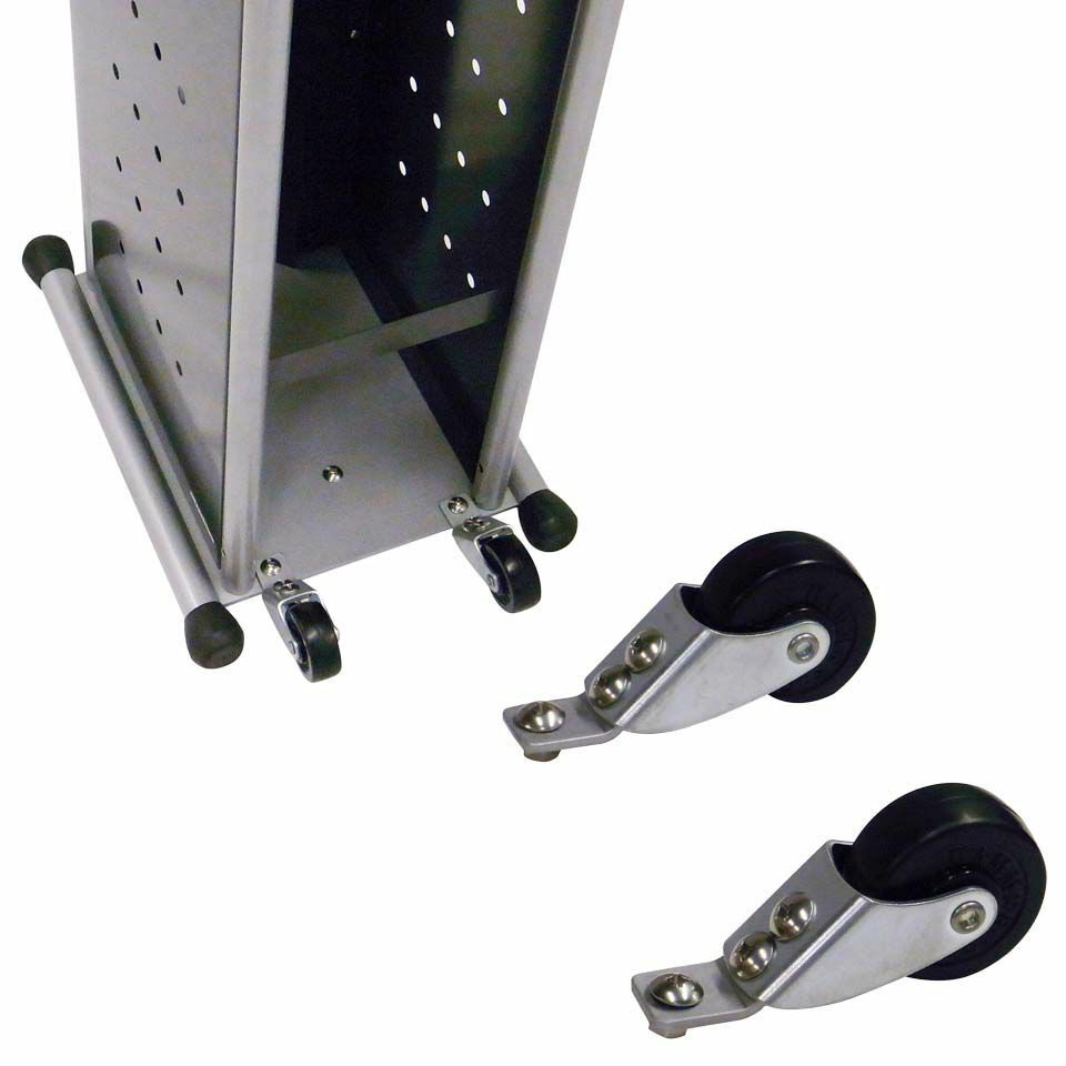 かさっぱ専用キャスター オプション ゴム+スチール製 かさっぱ ミヅシマ工業 傘袋装着機