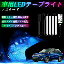 スズキ エスクード 車用LEDテープ LEDテープライト フットライト 足元灯 フルカラー イルミネーション16000色 48SMD RGB ienobenrikan
