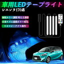 トヨタ シエンタ170系 NSP170G NHP170G 車用LEDテープ LEDテープライト フットライト 足元灯 フルカラー イルミネーション16000色 48SMD RGB ienobenrikan