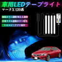 トヨタ マークX 120系 130系 車用LEDテープ LEDテープライト フットライト 足元灯 フルカラー イルミネーション16000色 48SMD RGB ienobenrikan
