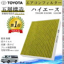 【ポイント10倍 送料無料】ハイエース TRH2## KDH2##、GDH2## H19.8_ トヨタ エアコンフィルター 活性炭入り PM2.5対応 脱臭 抗...