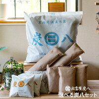 炭八 色が選べる 4種類組み合わせセット 湿気取り 湿気とり 調湿木炭 繰り返し使え...