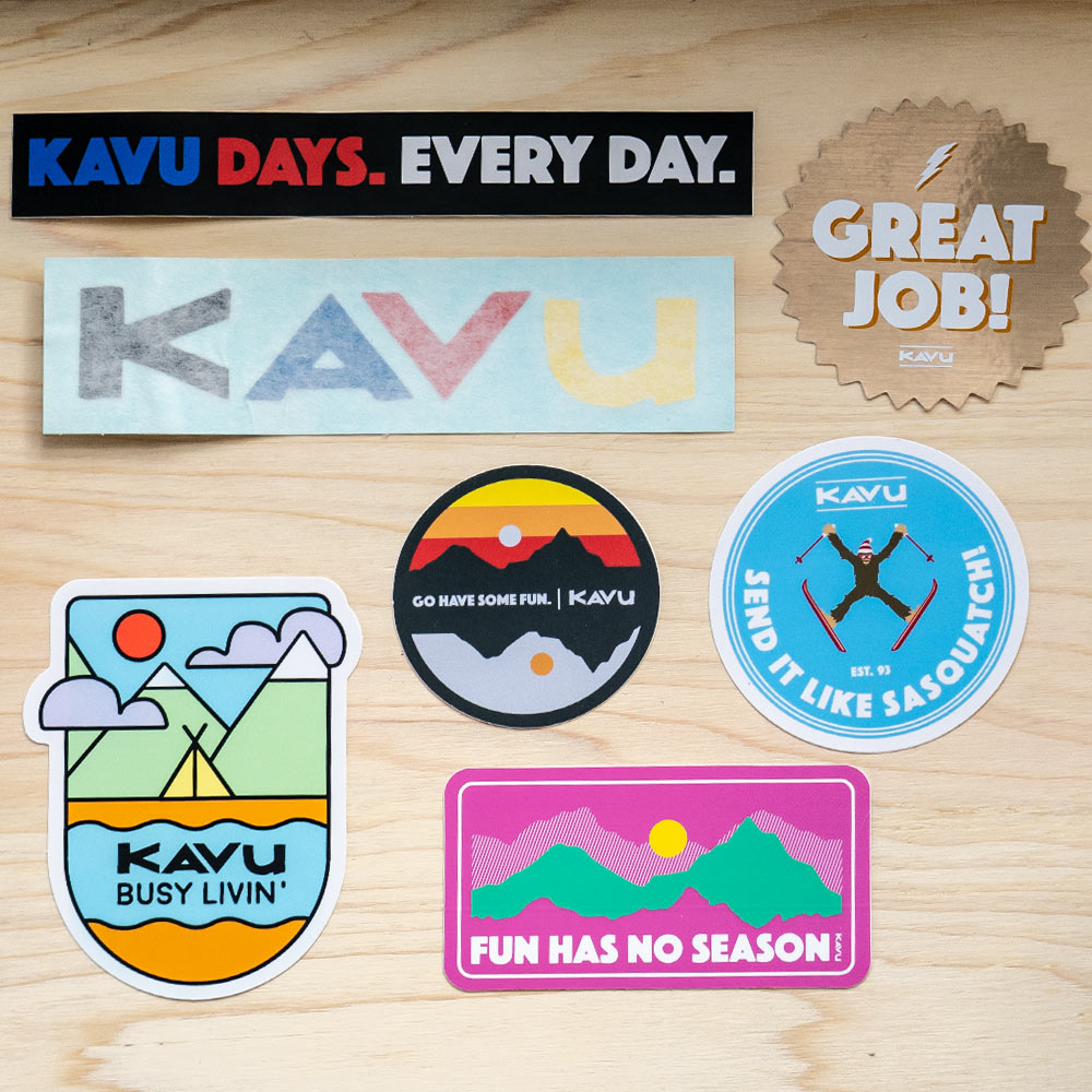 KAVU ステッカーセット GoHaveSomeFun ステッカーパック シール カッティング ロゴ