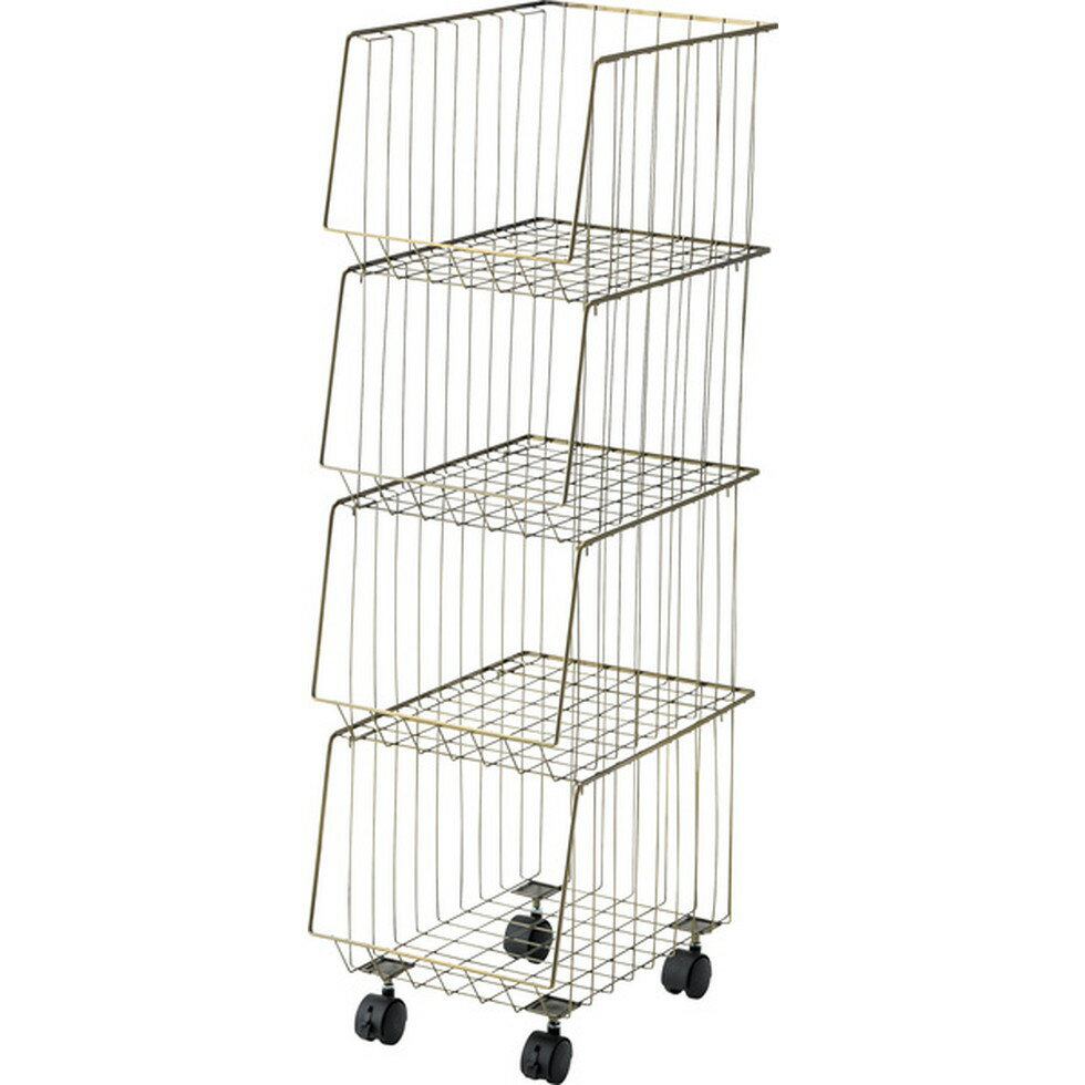 東谷[AKB-439AGD]スタッキングワゴン4D