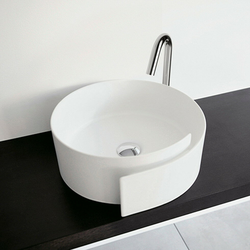 ROLL ロール FLAMINIA 洗面器 440×440　オーバーフローなし　重量11.0kg　洗面器深さ117mm カラー：ホワイト