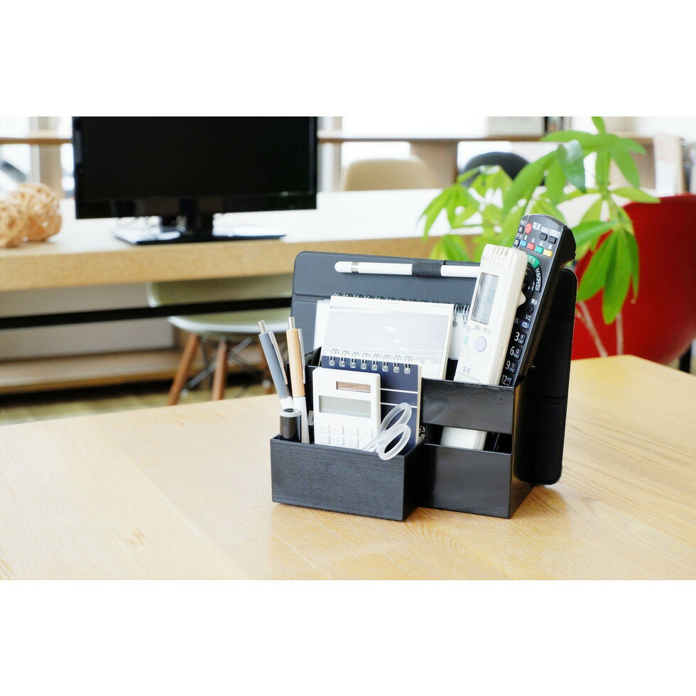 COLLEND[RTH-BK]リモコン&タブレットホルダー(ポケット付) ブラック [2]