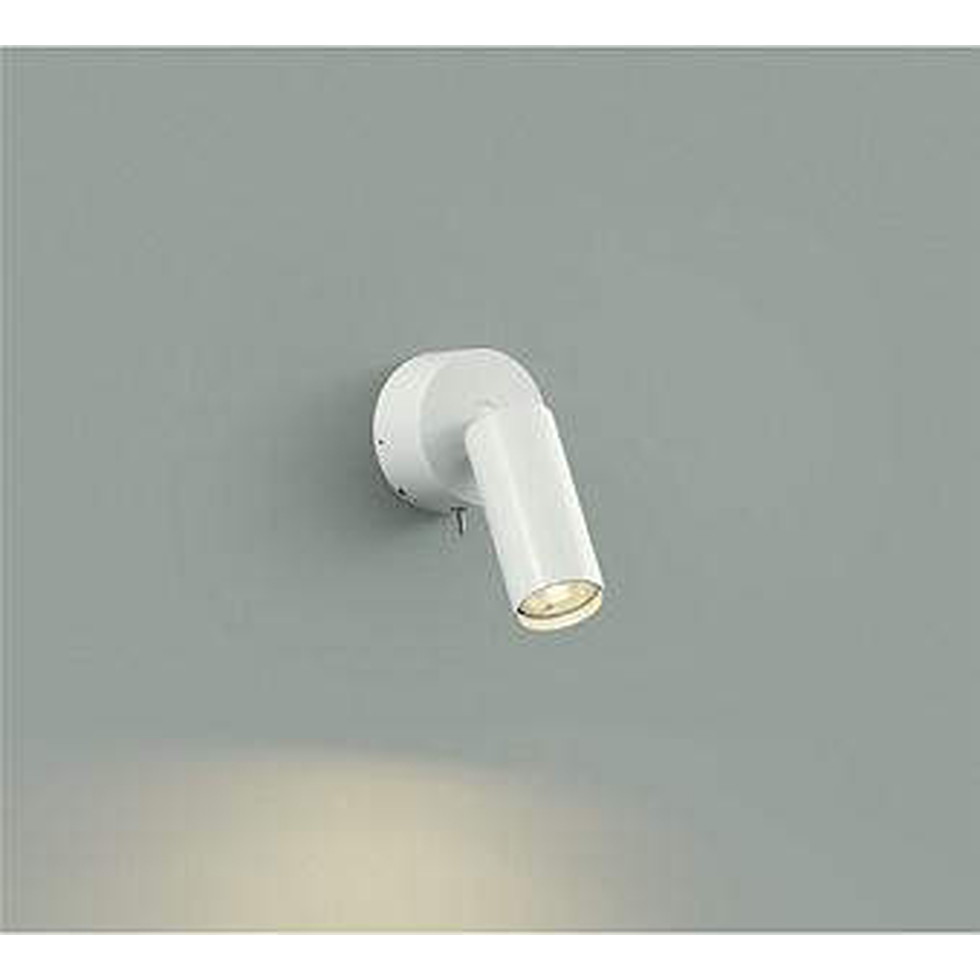 品番：DBK-42022AG　調光 / 非調光 調光(位相調光｜逆位相調光) 光色 温白色 色温度 3500K 演色性 Ra93 ランプ ランプ付 定格光束 430?m 消費電力 4W VA値 5VA V AC100V専用 固有エネルギー 消費効率 107.5?m/W 従来光源 12Vダイクロハロゲン35W相当 取付位置 天井付・壁付兼用 器具寸法 巾70 高133 出78mm 仕様・注意事項 LED交換可 木ネジ取付専用 ■調光可能（5％〜100％） ■調光にはLED専用調光器（別売）をご使用ください ■首振90°・回転360° フランジタイプ 器具色：白 配光角：27° 本体：アルミダイカスト 白塗装・アルミ型材 白塗装 光源寿命：40,000時間 近接限度距離：0.1m スイッチ付（入切）