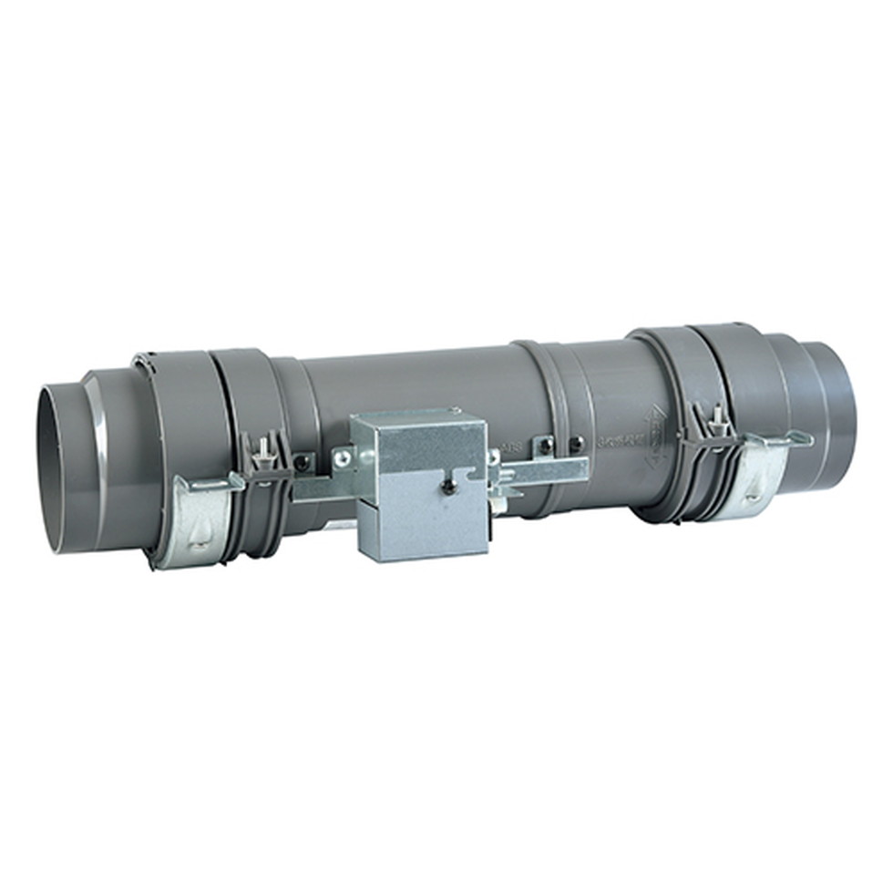 品番：V-100CPL サニタリー用 低騒音形/大風量形 薄形設計・ドレン管不要 高静圧とスリム化を両立。給気設計にも最適なカウンターアローファン。 ・カウンターローテーション（二重反転）送風機採用 ・24時間換気機能搭載 ・通風による結露対策、空気搬送による快適性を確保。 ◆仕様◆(50Hz時) ・換気風量：100 m3/h ・騒音：39dB ・本体寸法：幅19.5×奥行50.0×高さ15.0(cm) ・質量：2.2kg ・消費電力：7.6W ダクト用換気扇 V-100CPLU V100CPLU