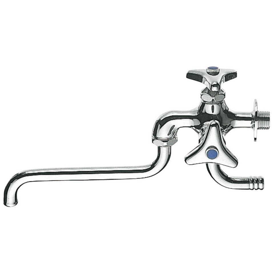 SANEI[E10AK-13]三栄水栓　二口自在水栓