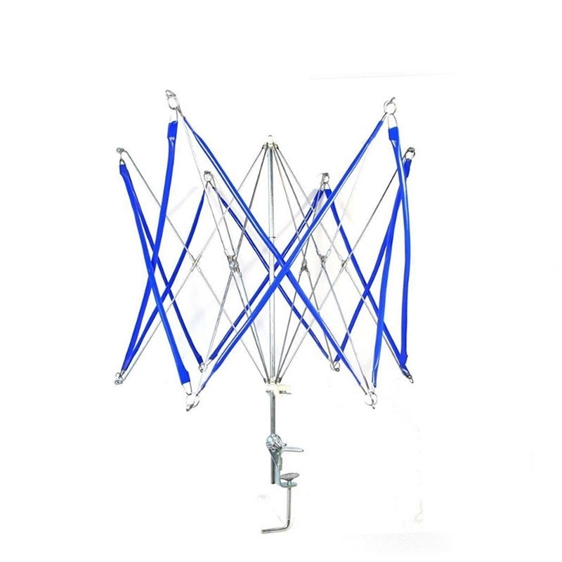 かせくり機 折りたたみ式 送料無料 かせくりき 毛糸 手芸 手編み 玉巻き 編み物 ブルー