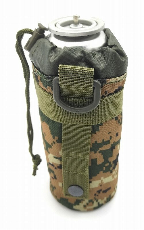 タクティカルバッグ CB缶カバー ボトルホルダー ACU迷彩3 ペットボトル バッグ サバゲー ミリタリー ポーチ 装備 アウトドア DIY 送料無料