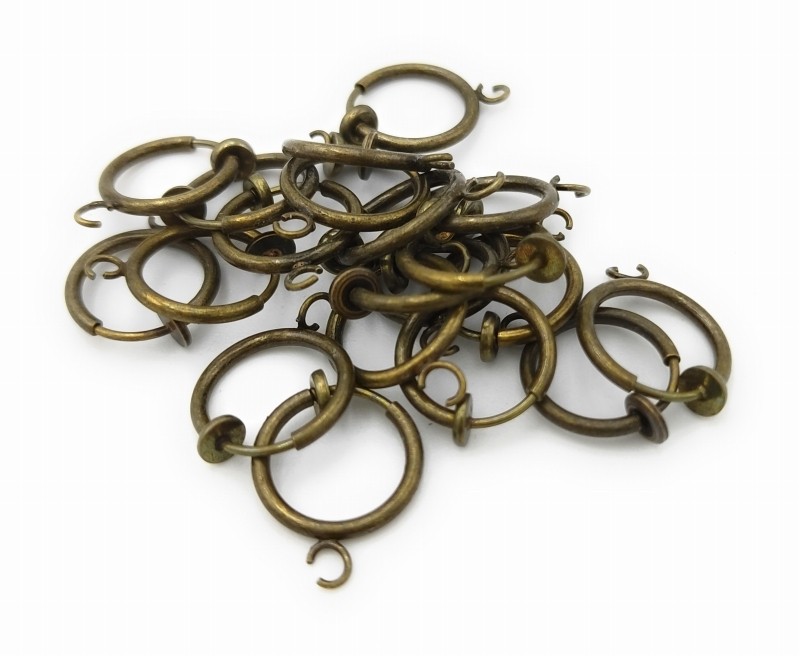 カン付きイヤリング パーツ 13mm アンティークカラー 20個セット パーツ ハンドメイド DIY アクセサリー 送料無料