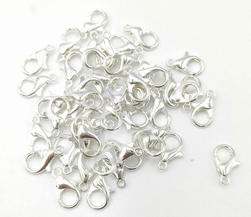 カニカン シルバーカラー 14mm 50個セット パーツ ハンドメイド DIY 送料無料