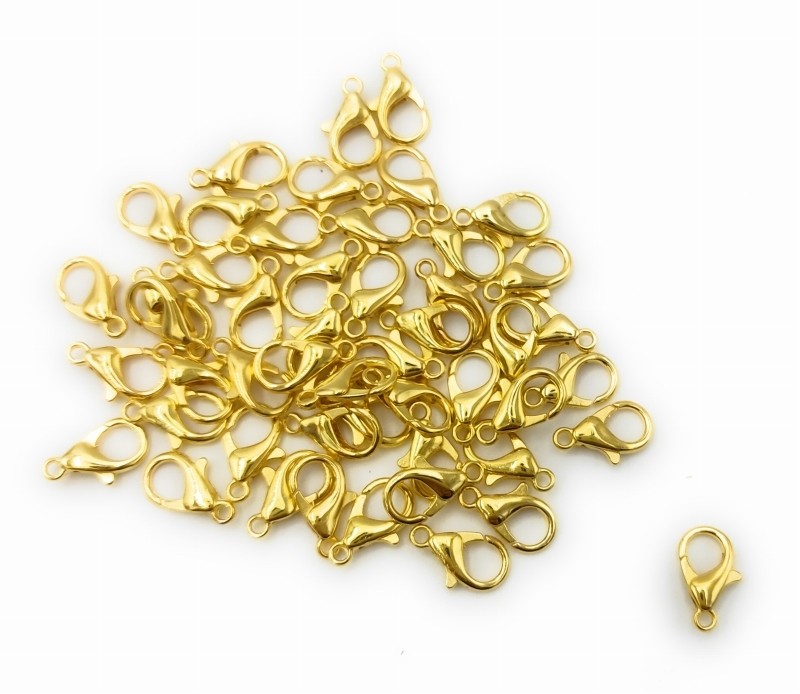 カニカン ゴールドカラー 14mm 50個セット パーツ ハンドメイド DIY 送料無料