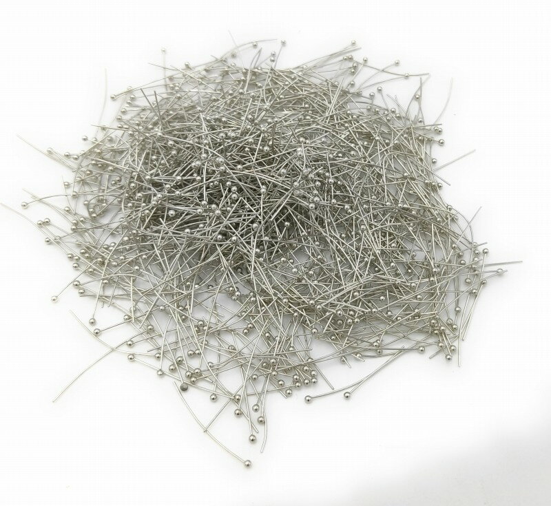 ボールピン シルバーカラー 30mm 1000本セット パーツ ハンドメイド DIY 送料無料