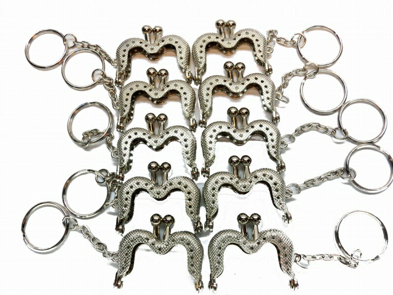がま口 口金 ミニ 幅約4cm 10個セット シルバー 縫い付けタイプ 小さめ ハンドメイド 手芸 金属 パーツ 資材 手作り 材料 素材 作製 財布 小銭入れ...