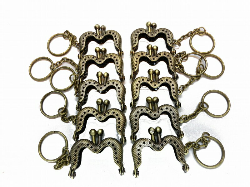 がま口 口金 ミニ 幅約4cm 10個セット ブロンズ 縫い付けタイプ 小さめ ハンドメイド 手芸 金属 パーツ 資材 手作り 材料 素材 作製 財布 小銭入れ...