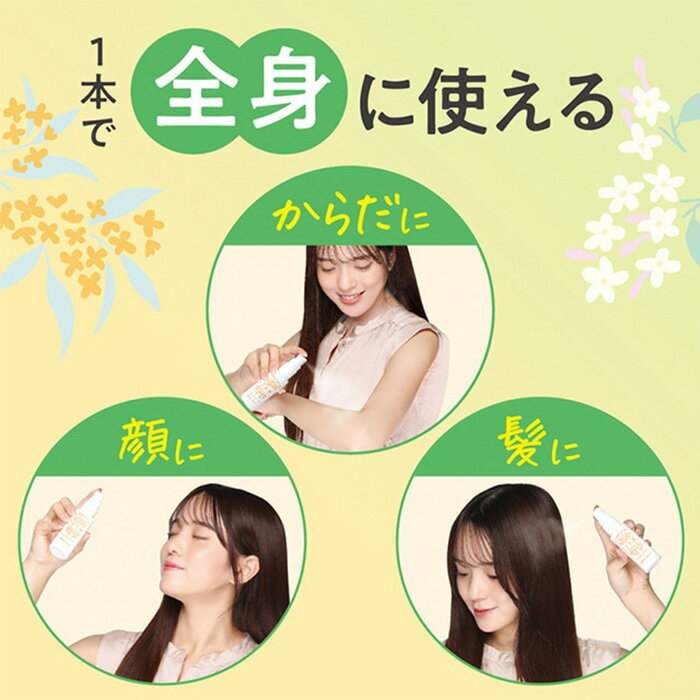 日焼け止め UVミスト SPF32 PA+++ 50mL キンモクセイ ジャスミン ミスト スプレー 香りつき 日焼け止めミスト 日焼け止めスプレー UVスプレー 紫外線 石? 簡単オフ 日焼け対策 【▲5】/【GPP】ゆるりとUVミスト