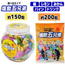 塩飴 飴 5種 塩分補給 熱中症対策 暑さ対策 熱中飴 塩分チャージ キャンディー ソルトキャンディー 塩分 会社 オフィス 事務所 休憩所 現場作業 工場 運動 畑仕事 職場 仕事 業務用 個包装 日本製 【☆60】【FDC】【KP】/塩飴五兄弟
