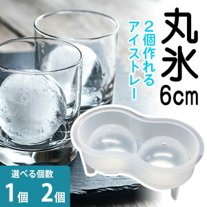 製氷機 丸い氷 アイストレー アイスボールメーカー 取り出しやすい 丸型 二個作れる 直径6cmの氷 アルコール 酒 宅飲み 家飲み ロック アイス 丸氷 ドリンク キッチン 【▲7】/取り出しやすい丸氷2個取り