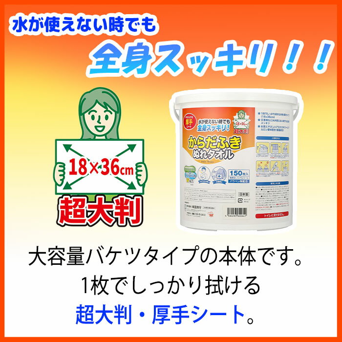 ボディシート 身体拭き からだふき ボディタオ...の紹介画像2