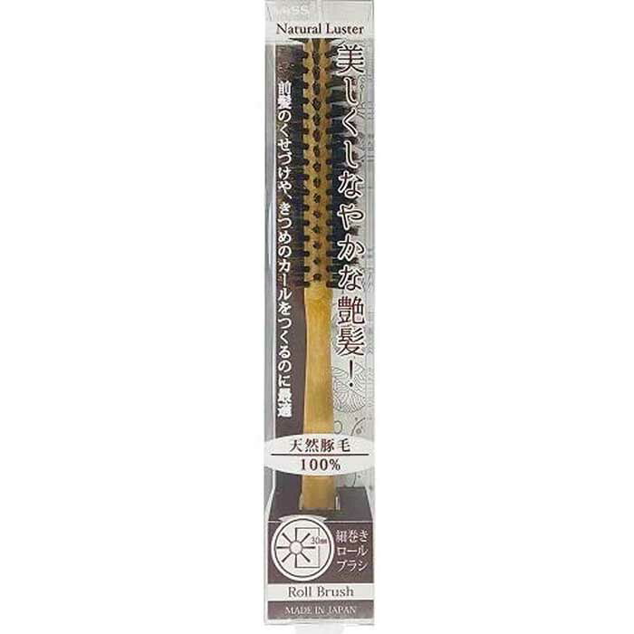Rakuten - 【スーパーSALE中P5倍】ナチュラルラスター ロールブラッシングブラシ(1個) ブラシ ヘアブラシ クシ くし ロールブラシ 前髪 くせづけ カール 細巻き 潤い ツヤ ブラッシング 定形外郵便発送【△】/NL-1000ロールブラシ