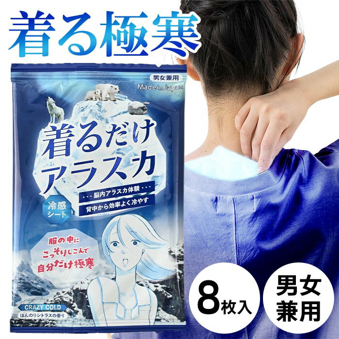 乐天商城 - 冷たいシート つめたいシート れいかん脳内アラスカ体験 着た瞬間ひんやり冷却体感 冷感シート すずしい 体用ボディシート クール商品 部活動 屋外 匂い対策 【▲】/着るだけアラスカ冷感シート