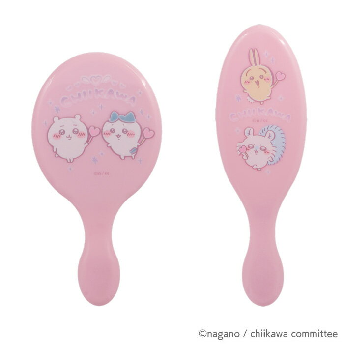 【着後レビューでプレゼント】おでかけセット ちいかわ ハチワレ うさぎ モモンガ ポーチ ハンドバッグ ミラー 手鏡 ヘアブラシ クシ ブラシ 定形外郵便発送【△】/おでかけセットちいかわ