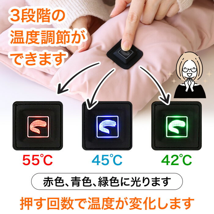 【3月20日P5倍】電気マフラー 温度調節 3...の紹介画像2