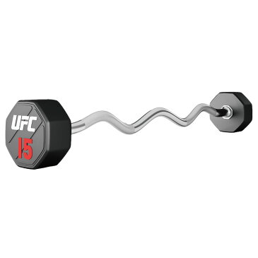 カールバーベル EZカール 重量挙げ パワーリフティング 筋トレ器具 ダンベル 10本セット UFC 総合格闘技 フリーウエイト トレーニング 業務用 家庭用 オフィシャル ufc-bcpu-8588 10kg-45kg