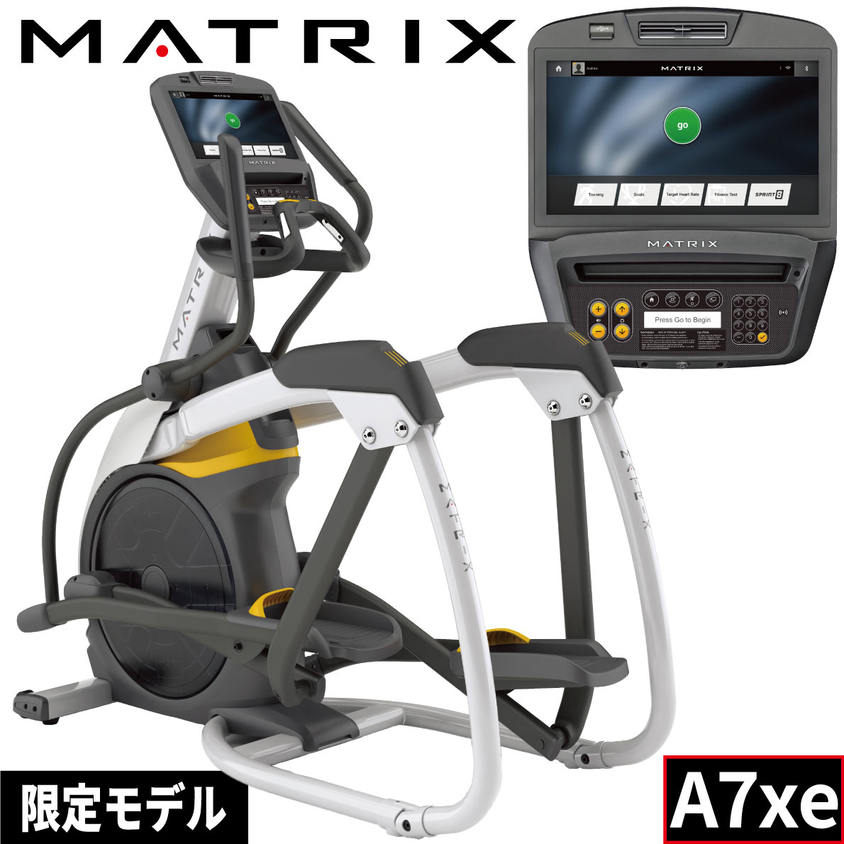 アセントトレーナー エリプティカル 業務用 A7xe ジョンソン ジョンソンヘルステック クロストレーナー エクササイズ 有酸素運動 カーディオマシン 業務用MATRIX 7xeコンソール 業務用フィットネスマシン 地上デジ対応 ファン送風