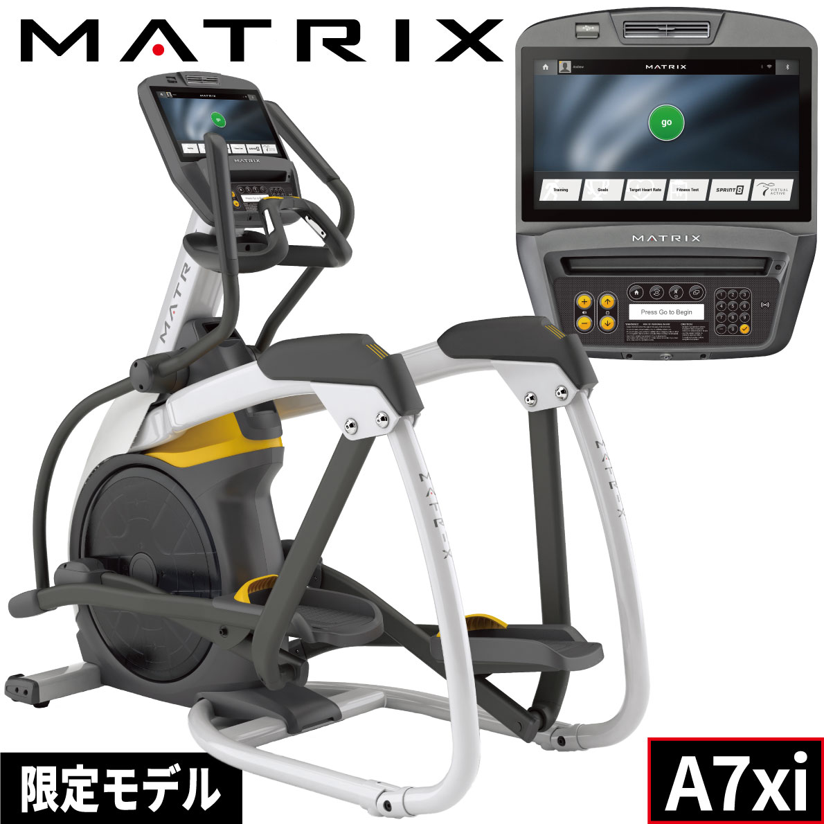 アセントトレーナー エリプティカル 業務用 A7xi ジョンソン ジョンソンヘルステック クロストレーナー エクササイズ 有酸素運動 カーディオマシン 業務用MATRIX 7xeコンソール 業務用フィットネスマシン 地上デジ対応 ファン送風