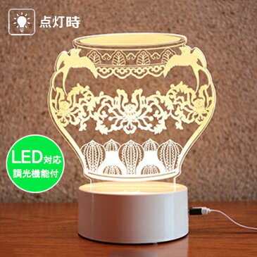 特価商品/間接照明/インテリア LED 中国風ランプ 照明/インテリア照明/間接照明/LED対応/調光機能付き/ナイトライト/授乳用/オムツ替えにぴったり/中国風【海晏河清尊】 3D小夜灯/可愛いデザイン/おしゃれ/リビング/寝室用/ 【ベッドサイドランプ】