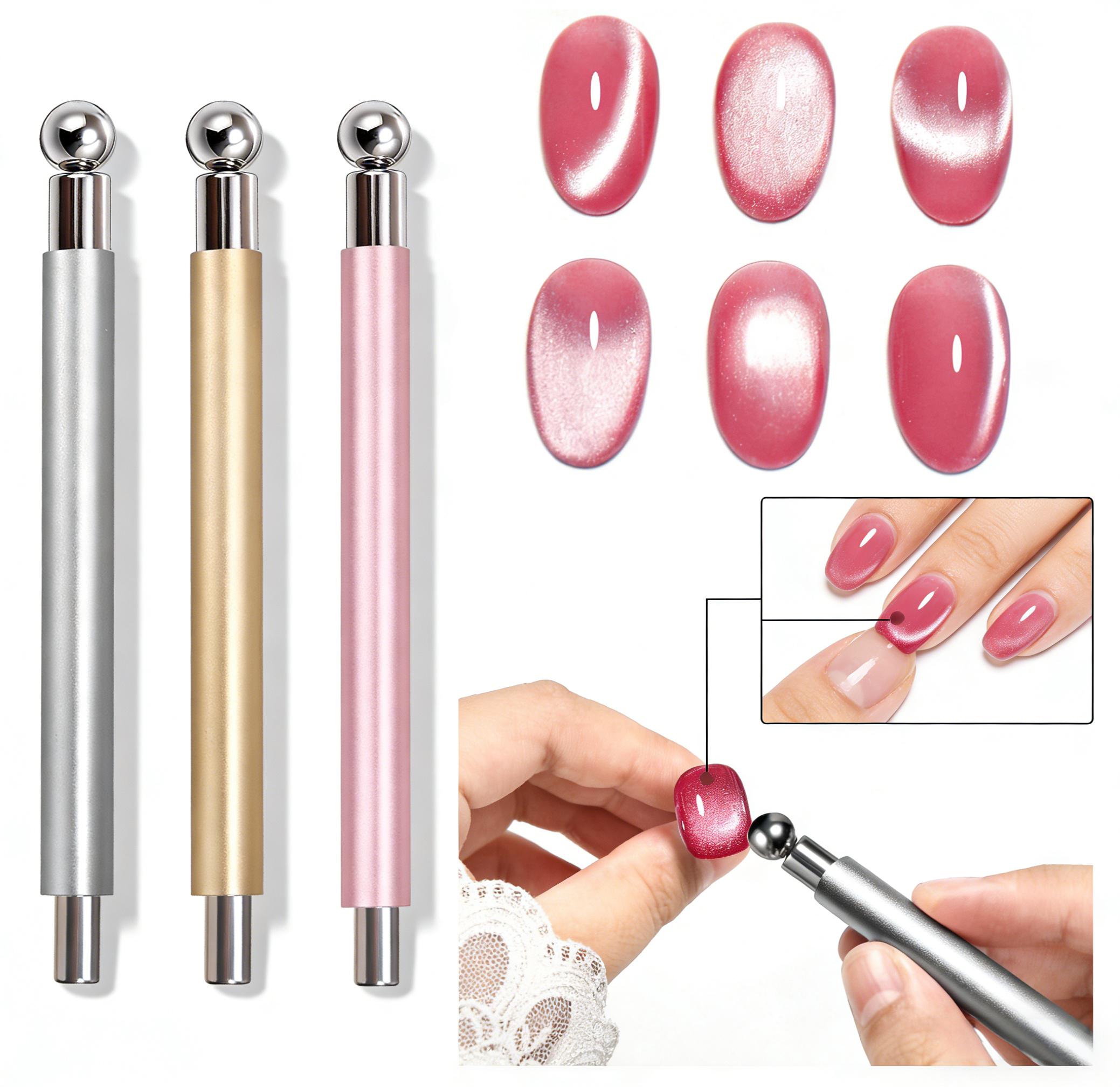 マグネットネイル 磁石 強力 ネイル用マグネット ジェルネイル 磁石 強力 初心者でも成功率アップ ネイルアートツール キャッツアイ専用磁石 セルフネイル ハートマグネットネイルスティック DIY キャットアイズジェル 家庭用