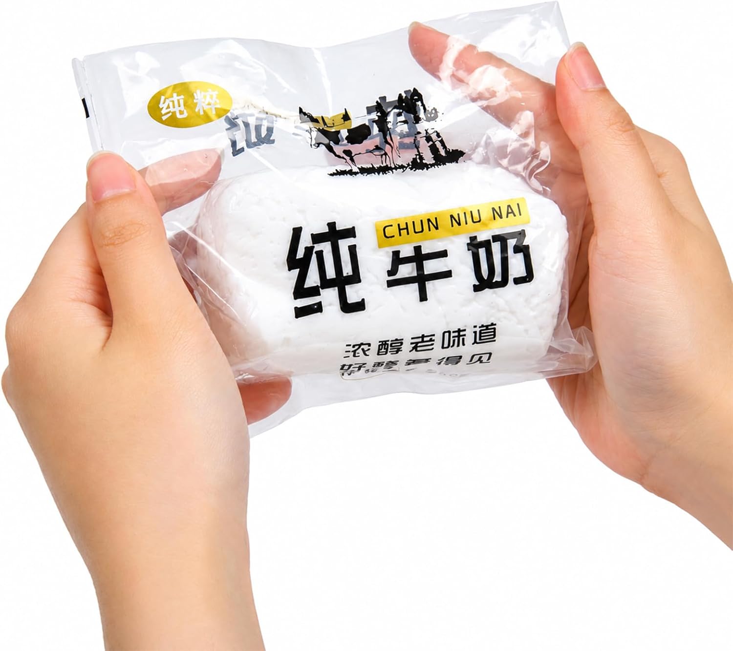 ポイント3倍 スクイーズ リアル 牛乳 チーズ 玩具 【水感もちもち& 高耐久シリコン】 ストレス解消 グッズ 握るおもちゃ 暇つぶし 減圧玩具 感覚おもちゃ オフィス 学校 大人 子供 兼用 ifull-10000624 IFULL サンプル画像2