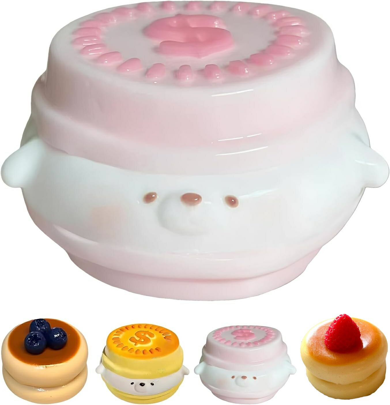 スクイーズ めろジョイ ケーキおもちゃ 水感スクイーズ パン バター もちもち 低反発触感 科学的解消 伸縮性のあるスティッキーボールおもちゃ 感覚おもちゃ 低反発触感 手作り袋付き シリコン製 防塵 安全無毒素材 かわいい 解消 大人向け オフィス/通勤/家庭用 ギフト対応