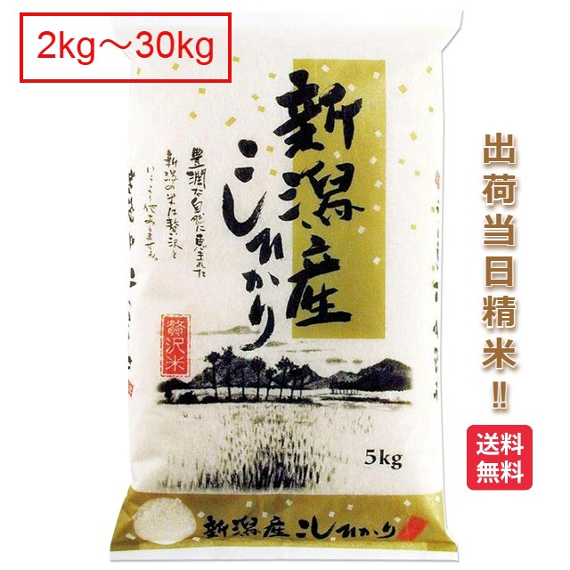 新潟県 コシヒカリ 米 2kg 5kg 10kg 15kg 