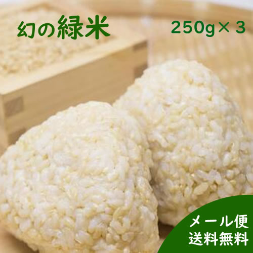 国産雑穀 緑米 250g×3(750g) 「がんこおやじのもち緑米」古代米 マクロビ 低GI米