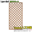 12月中旬頃発送 アイウッド 格子ラティス 人工木製 H175cmxW90cm 1枚 ナチュラル 樹脂製 腐らない 色あせない 目隠しフェンス 日除け 外構資材...