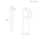 ラティス柱 人工木製 1500mm×60mm角 ナチュラル◯ 150 アイウッドラティスポスト 中空構造 LP150N| ソリッド構造 支柱 ラティス フェンス 庭 ポール 目隠し DIY ゲート 柵 塀 部材 材料 3