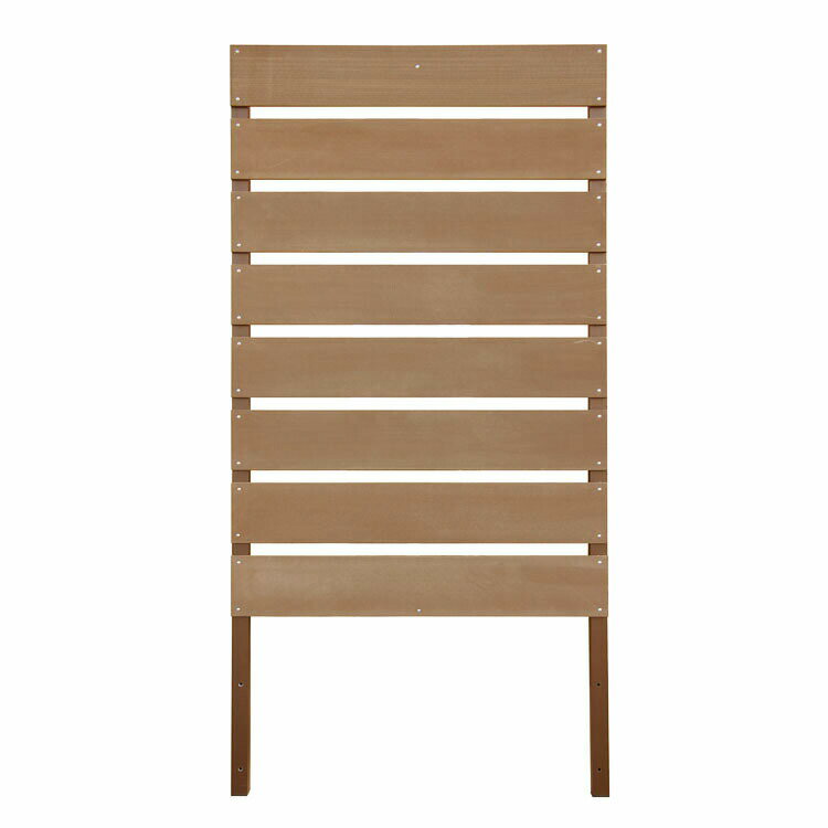 【在庫限り】ボーダーフェンス アルミ+人工木製 H175cm×W90cm ナチュラル 1759 アイウッド人工木製 組み立て不要 腐らない人工木 耐候性 耐久性 目隠しフェンス 遮光フェンス 間仕切り柵