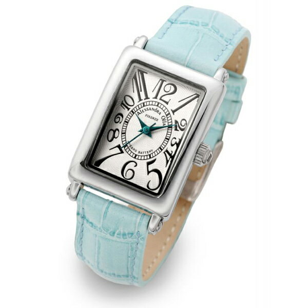 アレサンドラオーラ 腕時計（レディース） アレサンドラオーラ 腕時計 ALESSANDRA OLLA 時計 AO-1500-18 BL レザー シルバー文字盤 レディース 【在庫あり】【02P03Dec16】 【RCP】 【_腕時計】