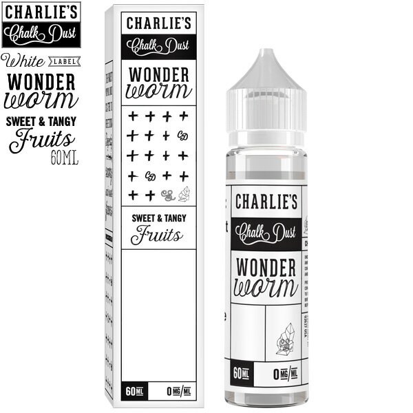 dq xCv VAPE Lbh 60ml _[ [ WONDER WORM VK[R[eBO t[cO~ Charlie's Chalk Dust `[[Y `[N _Xg zCg[x V[Y y݌ɂzy02P26Mar16zyRCPz