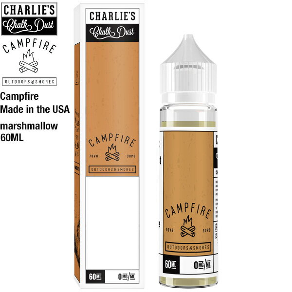 dq xCv VAPE Lbh 60ml Lvt@C[ CAMPFIRE }V} XA Charlie's Chalk Dust `[[Y `[N _Xg y݌ɂzy02P26Mar16zyRCPz