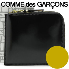 コムデギャルソン 財布 コンパクト ミニ財布 コインケース COMME des GARCONS メンズ レディース ブラック×ゴールド SA3100MI MIRROR INSIDE GOLD 【あす楽】【母の日 誕生日 お祝い プレゼント ギフト】