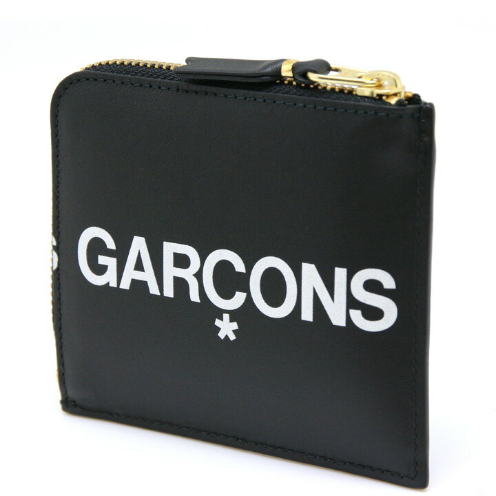 コムデギャルソン ミニ財布 コンパクト コインケース COMME des GARCONS レディース メンズ ブラック SA3100HL HUGE LOGO BLACK 【あす楽】【送料無料】