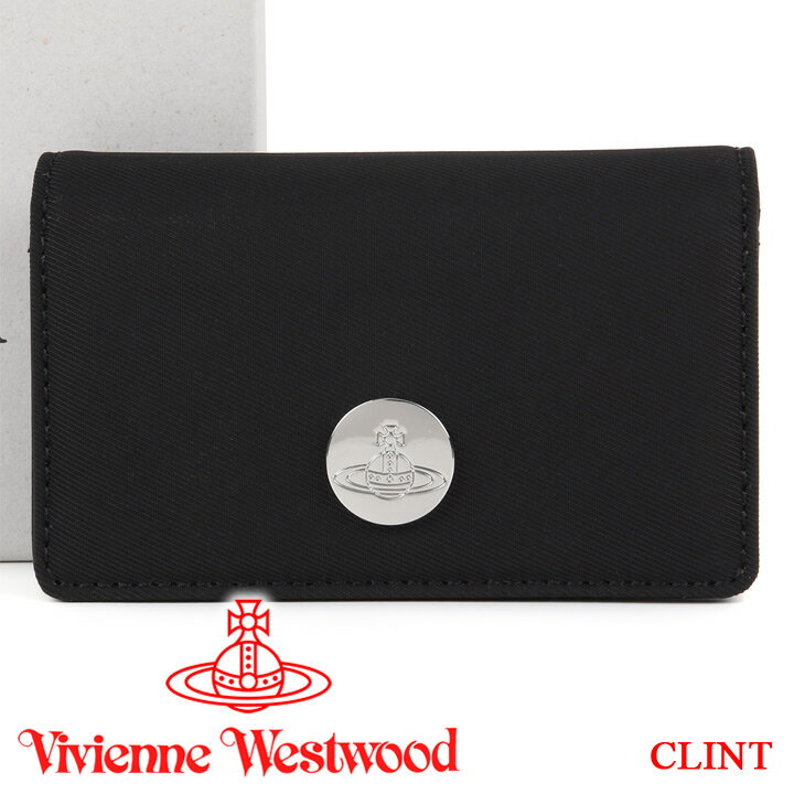 ヴィヴィアンウエストウッド Vivienne Westwood カードケース 名刺入れ ヴィヴィアン カード入れ メンズ レディース 51110032 CLINT BLACK 